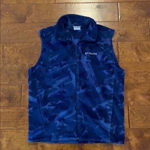 Men’s Columbia fleece vest size Medium